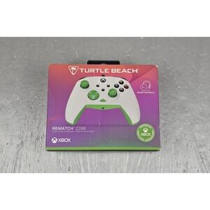 Turtle Beach Rematch Core Wired Controller White Green Video Game NEW